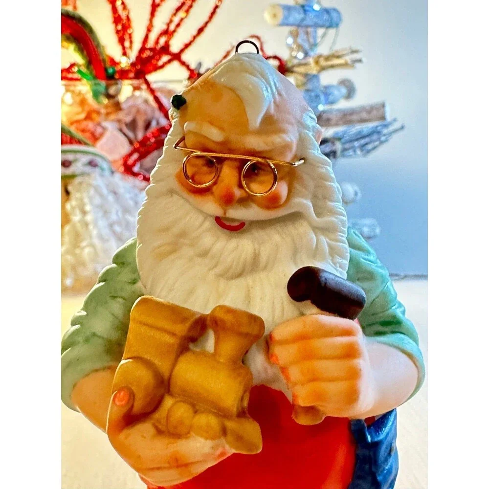 Hallmark On The‎ Right Track Santa Vintage Collectible